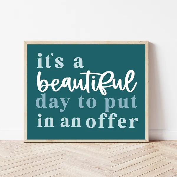 Open House Real Estate Agent Office Decor Art Print