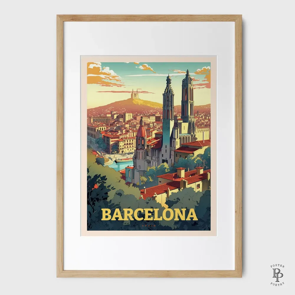 Barcelona Spain Wall Art Poster - Image 4