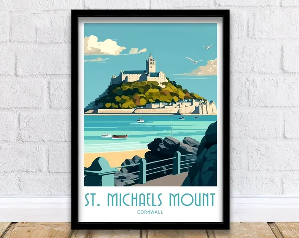 St Michaels Mount Home Decor Poster Print