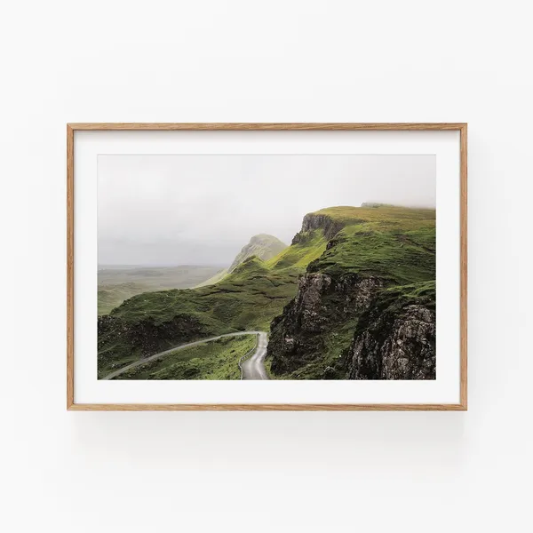Scotland Travel Poster, Modern Minimalist Art