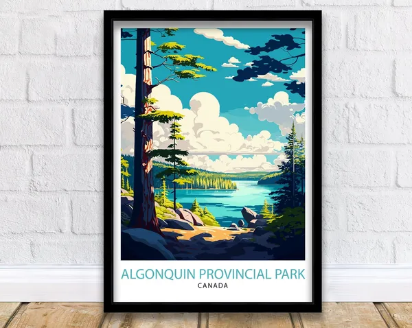 Algonquin Provincial Park Canada Travel Poster