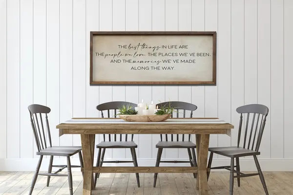 Inspirational Home Decor Signs, Old Paper Style