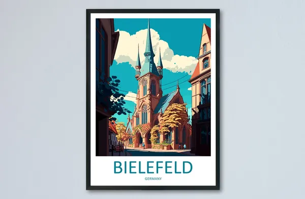 Bielefeld Travel Poster, Germany Art Print