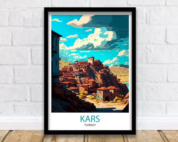 Kars Turkey Travel Poster, Europe Home Decor