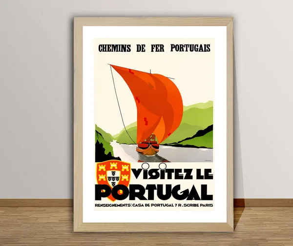 Visitez Le Portugal Vintage Travel Poster