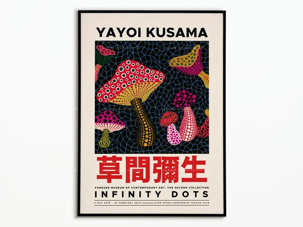 Yayoi Kusama Poster, Modern Art Poster Print