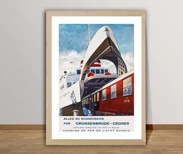 Allez Au Scandinavie Par Grossenbrode Travel Poster