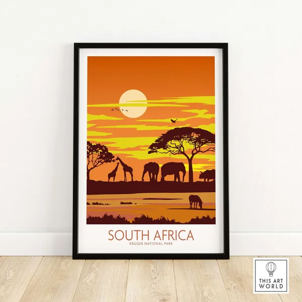South Africa Kruger National Park Safari Art Print