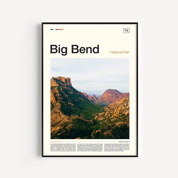 Big Bend National Park Travel Poster