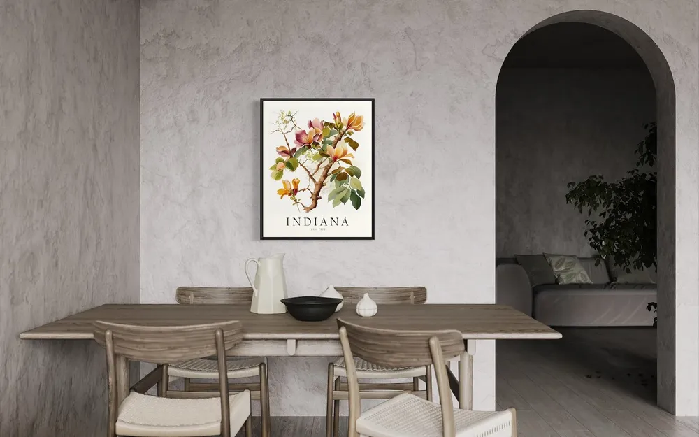 Indiana State Tree Tulip Tree Art Print - Image 3