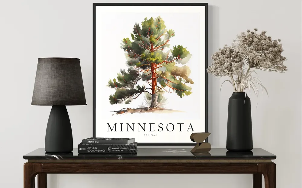 Minnesota State Tree Red Pine Art Print - Image 2