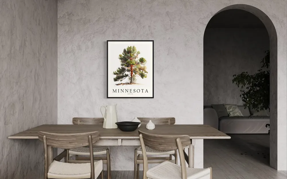 Minnesota State Tree Red Pine Art Print - Image 3