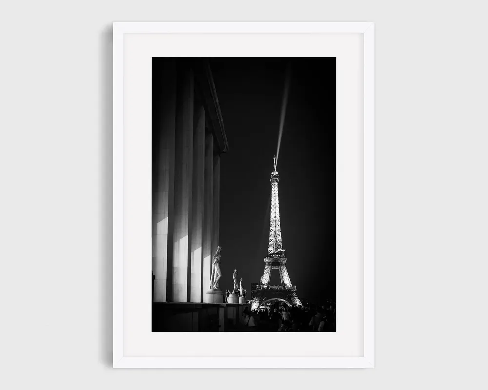 Eiffel Tower - Black and White Paris Photography
