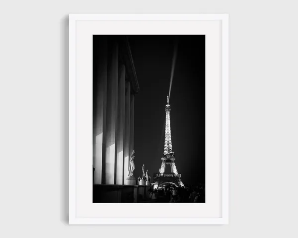 Eiffel Tower - Black and White Paris Photography