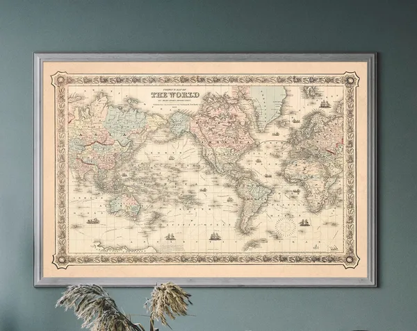 World Map Travel Gift Poster