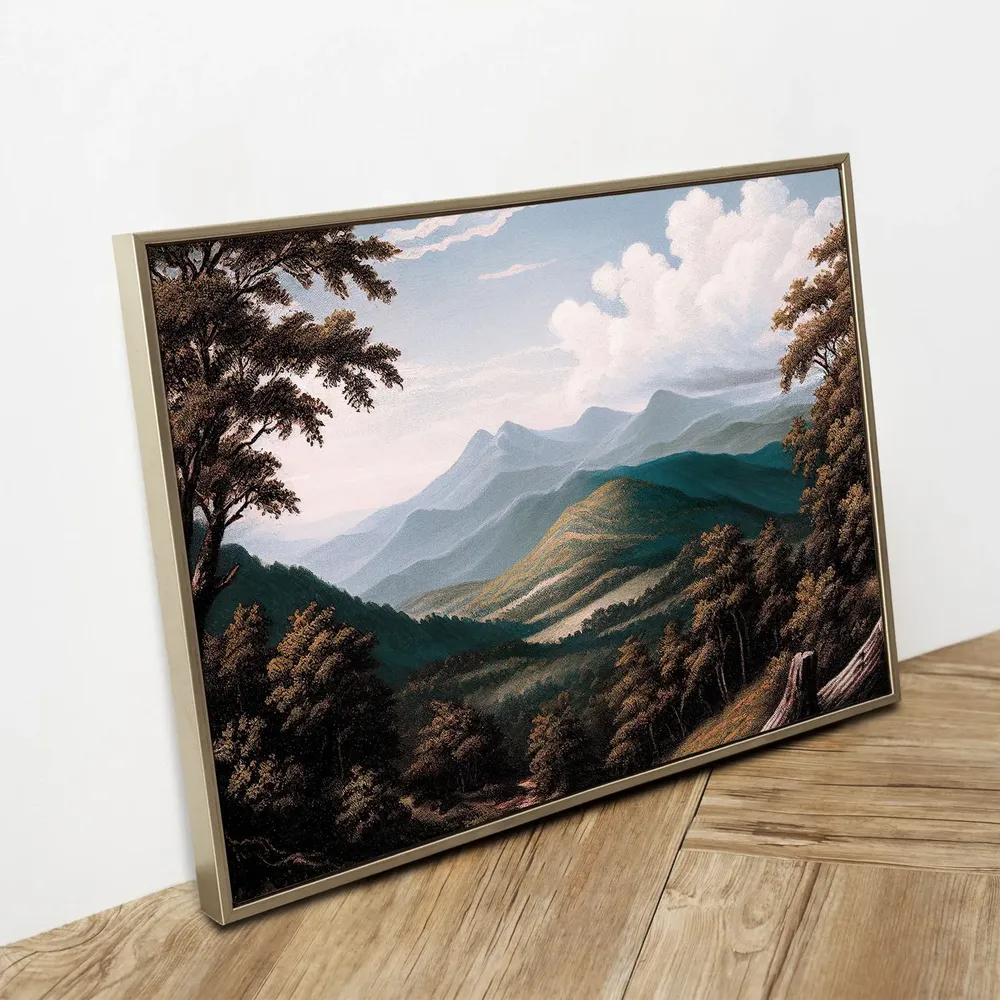 Blue Ridge Parkway Vintage Oil Painting Travel Poster - Image 2