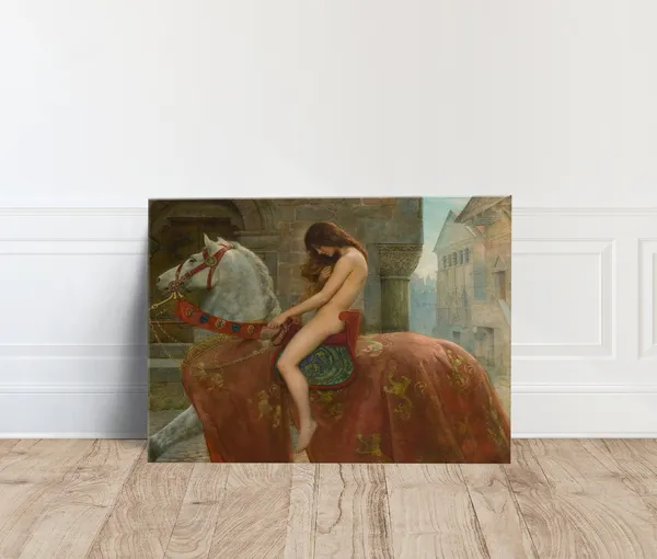 John Collier Lady Godiva Art Print, Classic Portrait