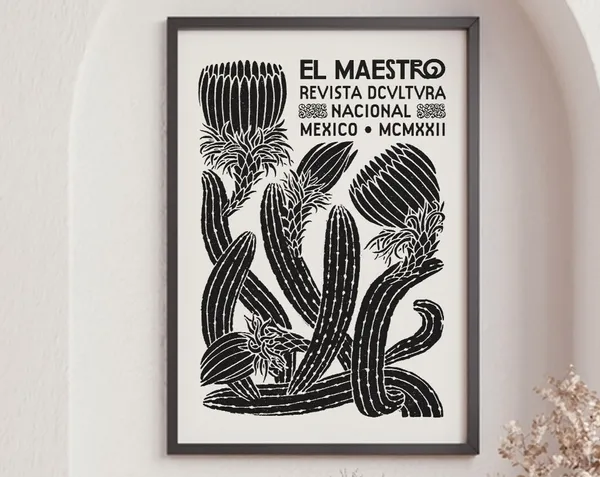 El Maestro Mexico Vintage Mexican Culture Poster