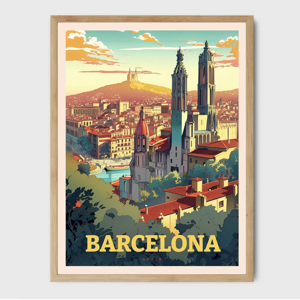Barcelona Spain Wall Art Poster