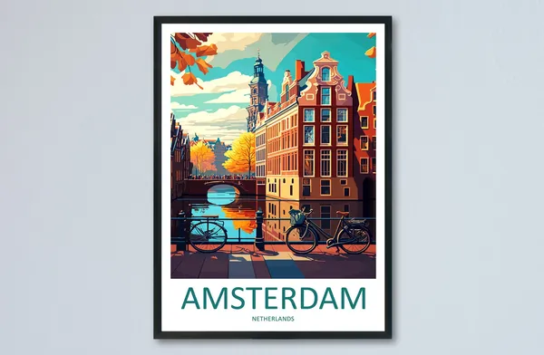 Amsterdam Wall Hanging Home Dcor Art Print