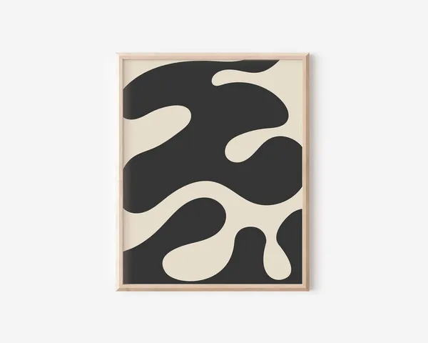 Japandi Modern Abstract Neutral Decor Art Print