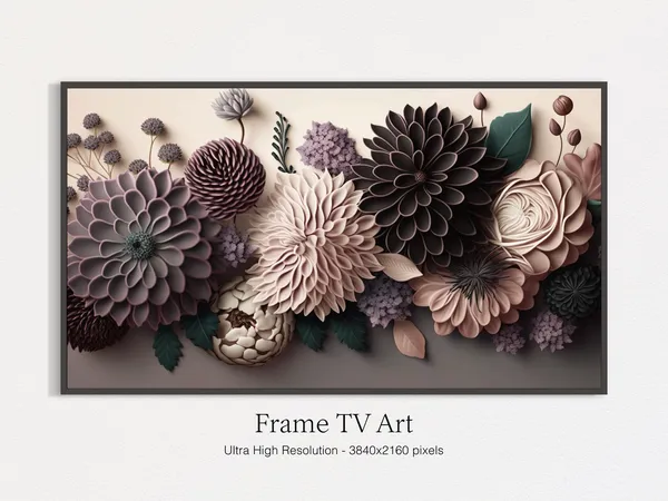 Modern Flowers Still Life, Botanical Wall Art Print