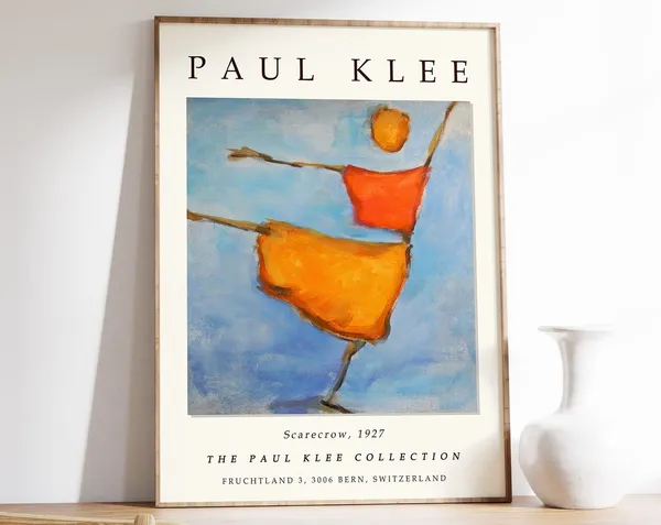 Paul Klee Exhibition Poster, Abstract Modernist Art Print