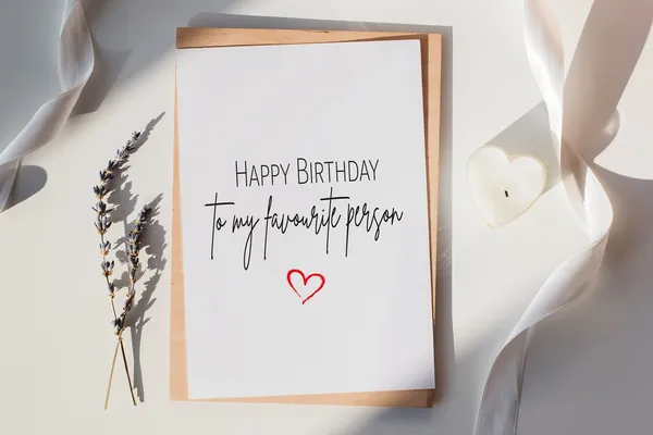 Happy Birthday Favourite Person Personalised Art Print