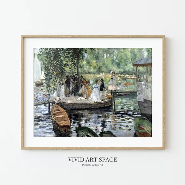 Renoir La Grenouillere Vintage Boating Art Print