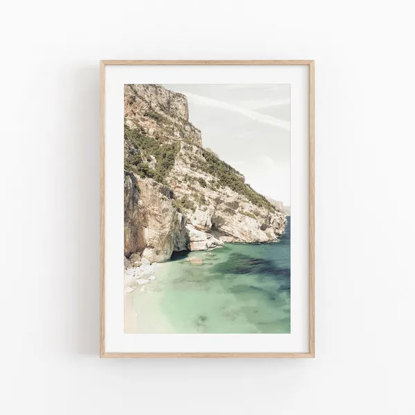 Naxos Greece Coastal Cityscape Travel Poster