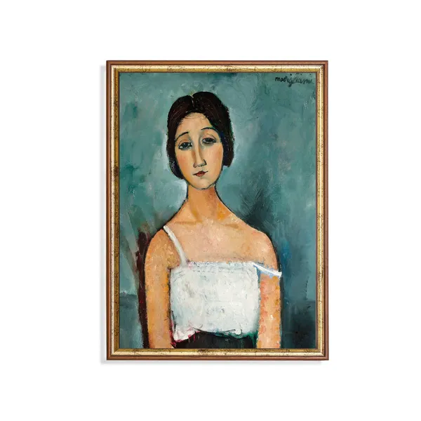 Vintage Woman Portrait Art Print, 18th-Century