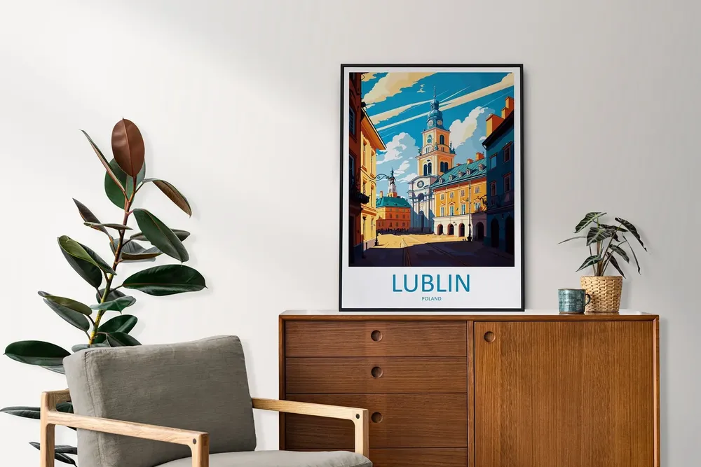 Lublin Travel Poster, Poland Wall Decor - Image 2