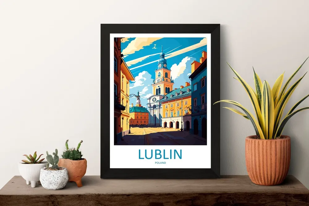 Lublin Travel Poster, Poland Wall Decor - Image 3