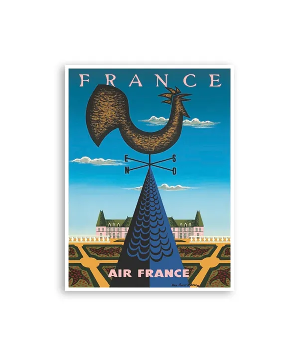 France Travel Art Vintage French Poster Print