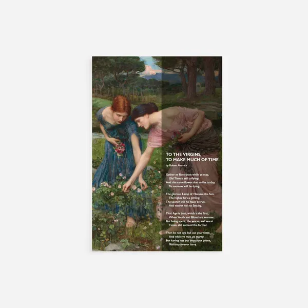 Robert Herrick Poem To The Virgins Art Print