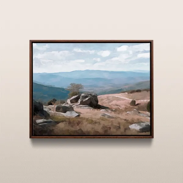 Shenandoah National Park Vintage Oil Painting, Virginia Poster