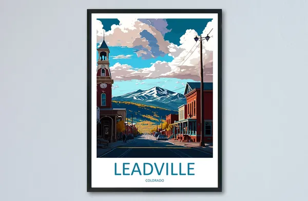 Leadville Travel Poster, Colorado Place Print