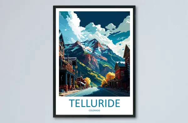 Telluride Home Decor Travel Poster