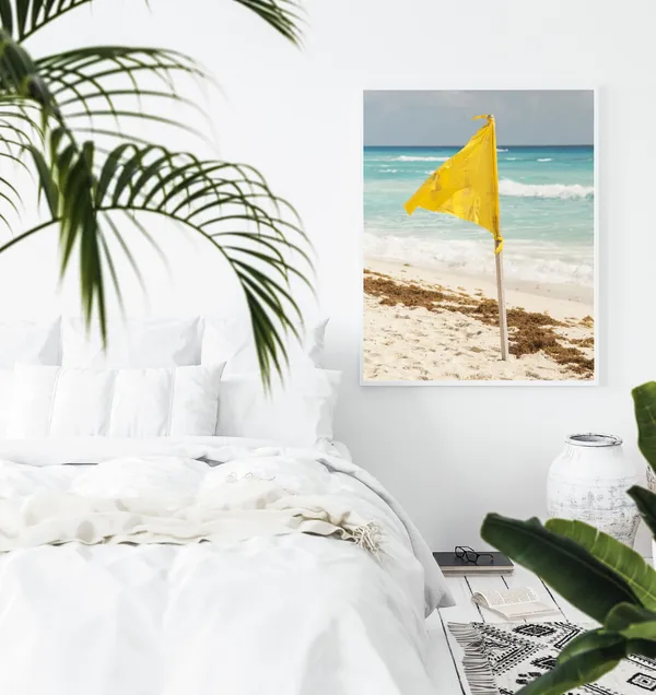 Beach Surf Mexico Travel Poster, Coastal Wall Art