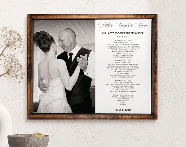 Custom Father Daughter Dance Art Print, Father's Day