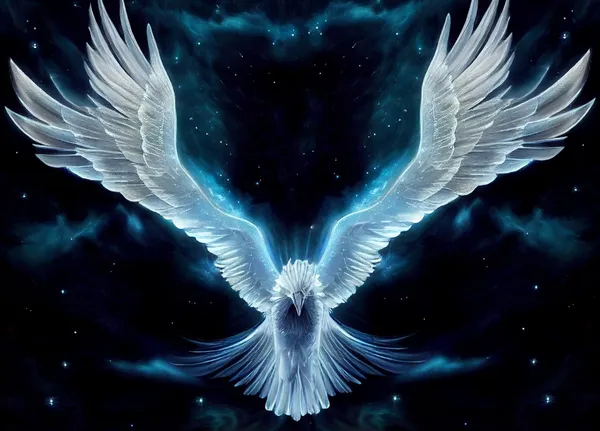 Galactic Phoenix Fantasy Art Poster