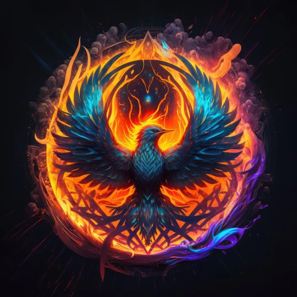 Phoenix Sigil Fantasy Art Poster