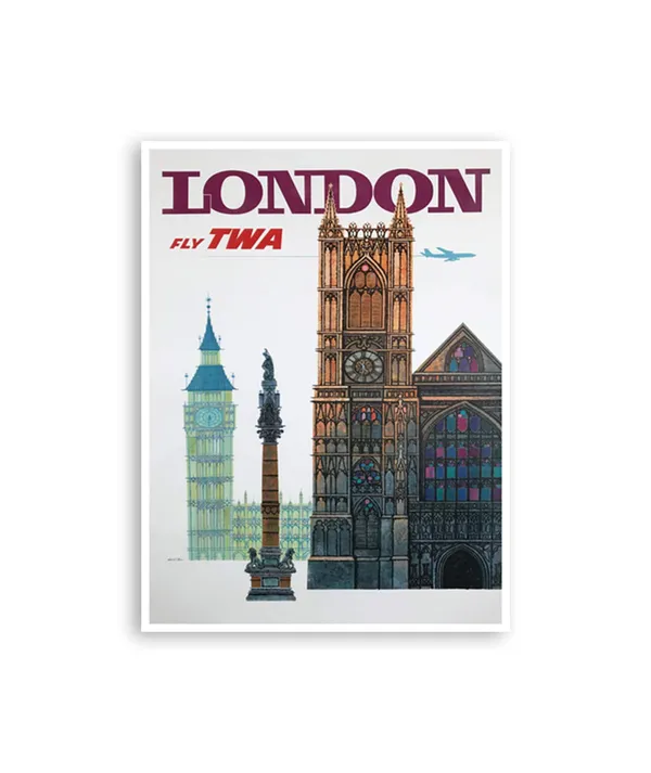 London Travel Poster, England Art Print