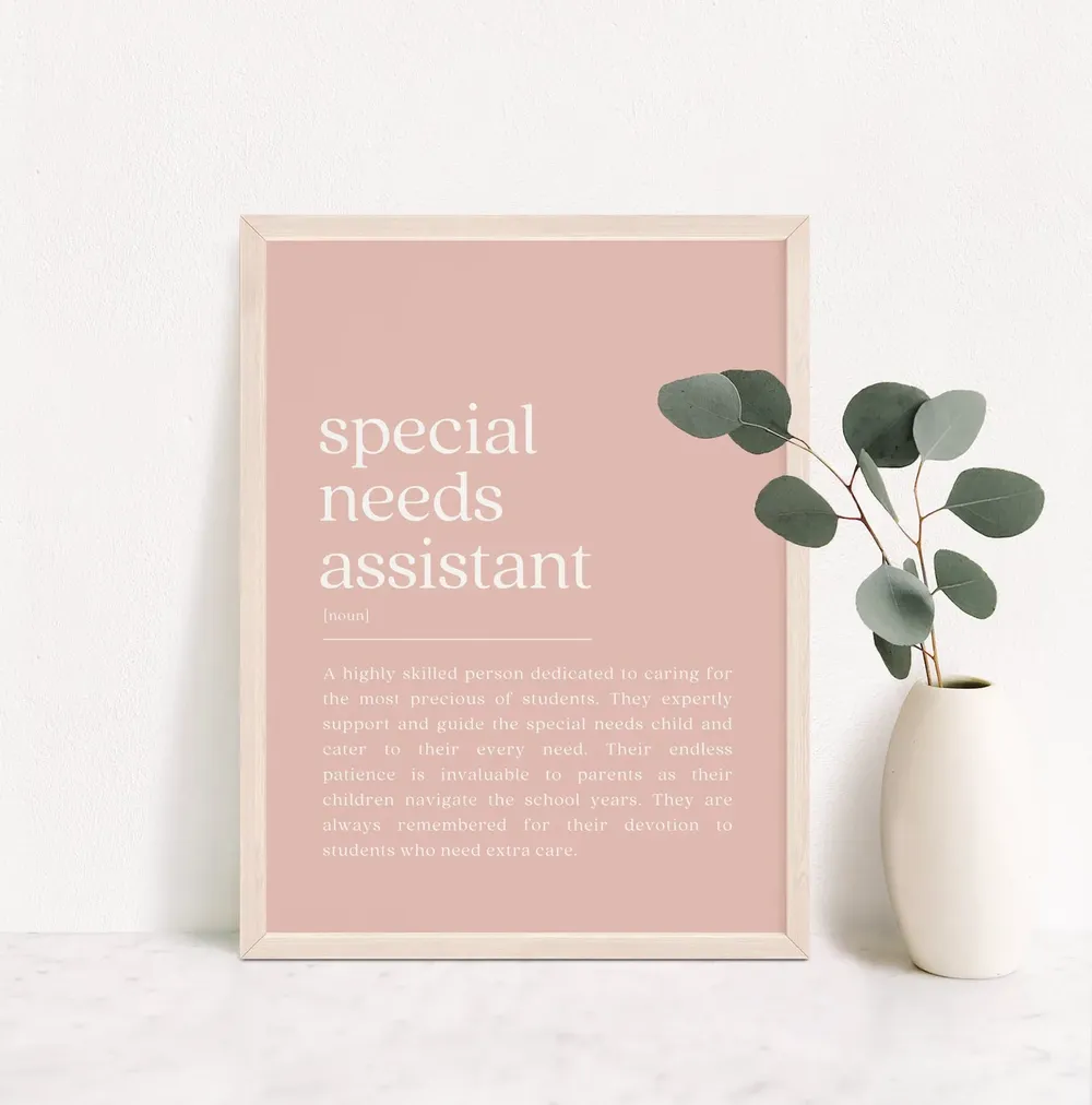 Special Needs Assistant - Appreciation Print