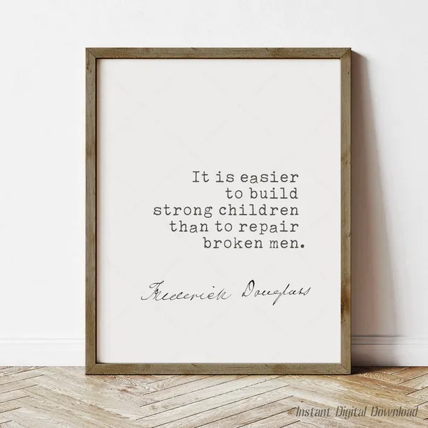 Frederick Douglass Quote, Book Lovers Art Print