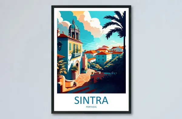 Sintra Travel Print, Portugal Wall Art