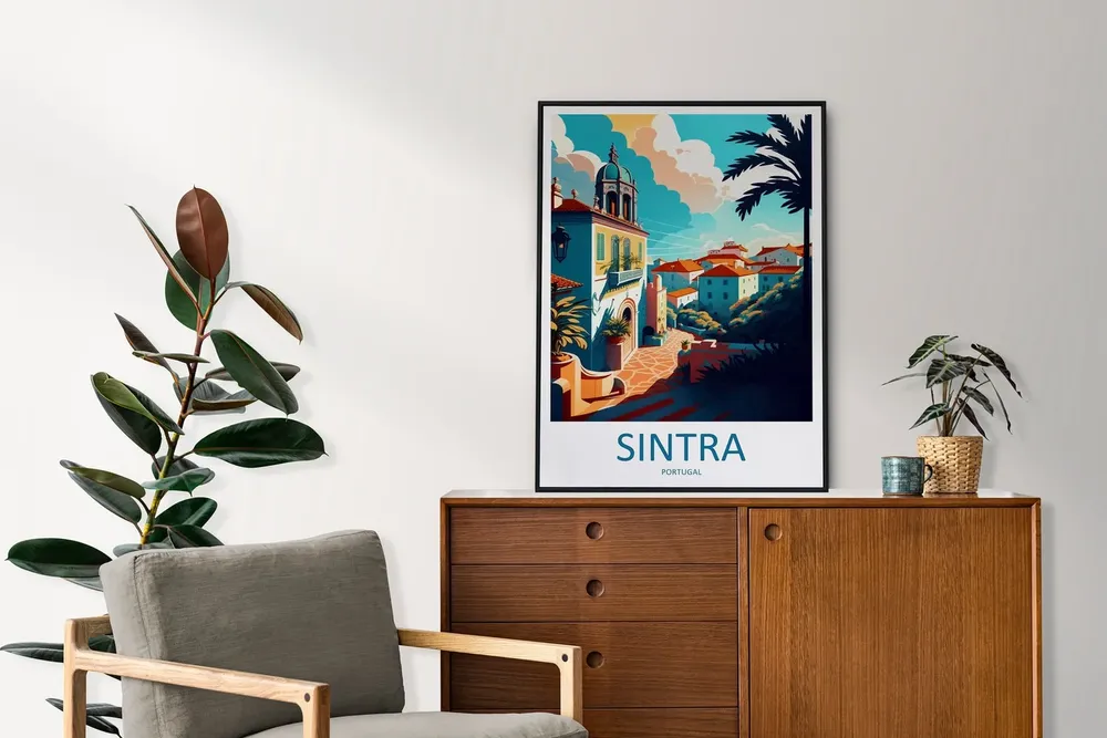 Sintra Travel Print, Portugal Wall Art - Image 2