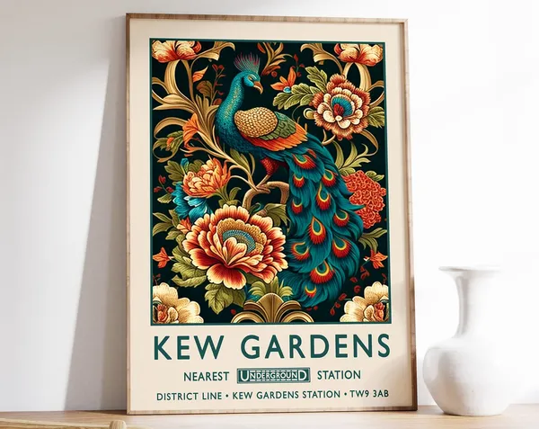 William Morris Kew Gardens Vintage Floral Art Print