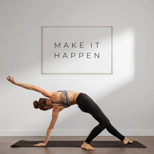 Make It Happen Motivational Quote Art Print