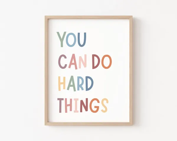 You Can Do Hard Things Boho Classroom Poster